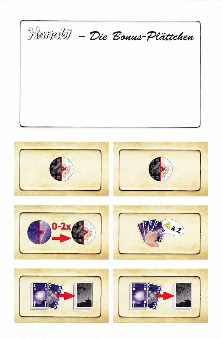 Boîte du jeu : Hanabi: Die Bonus-Plättchen