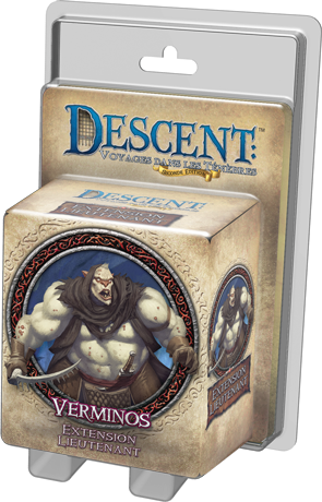 Boîte du jeu : Descent : Voyages dans les Ténèbres - Pack Lieutenant Verminos
