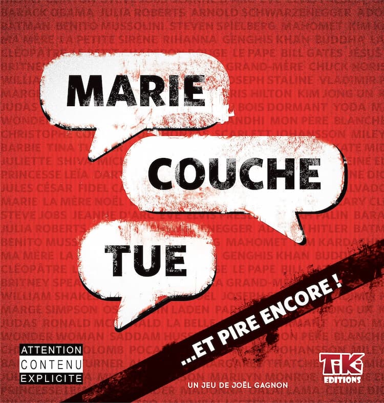 Boîte du jeu : Marie Couche Tue... et pire encore !