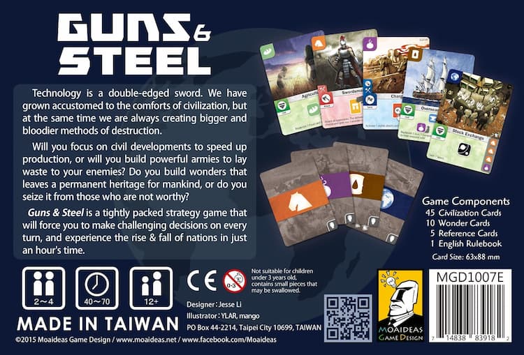 Boîte du jeu : Guns & Steel