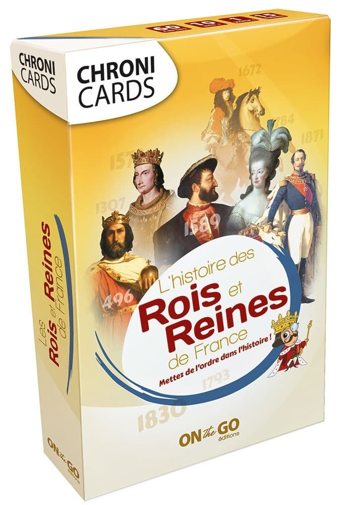 Boîte du jeu : Chronicards : L'Histoire des Rois et Reines de France