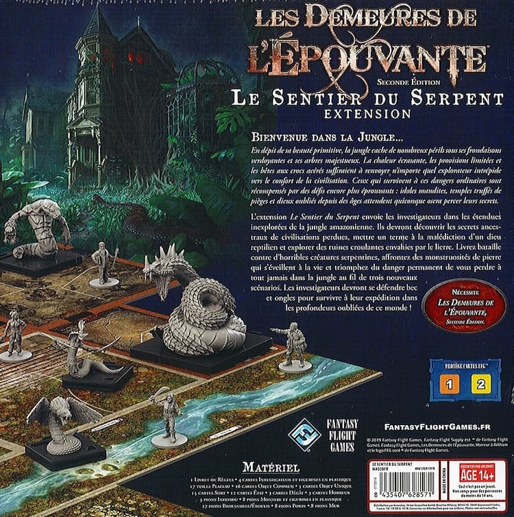 Boîte du jeu : Les Demeures de l'Épouvante (Seconde Édition) - Extension "Le Sentier du Serpent"