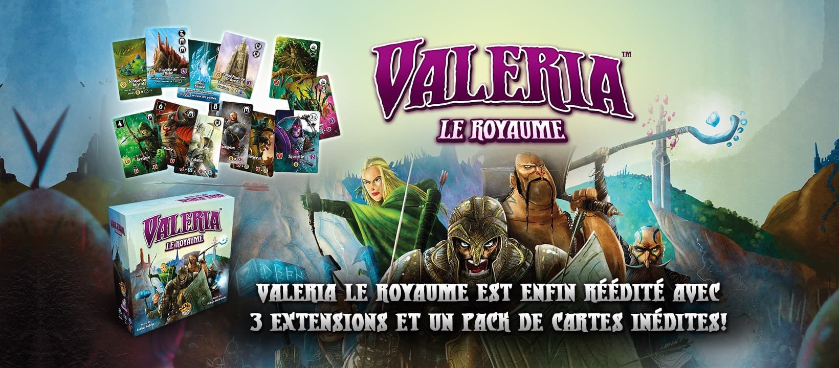 ⚔️ Valeria le Royaume et ses extensions sont enfin réédités chez Lucky Duck Games ⚔️