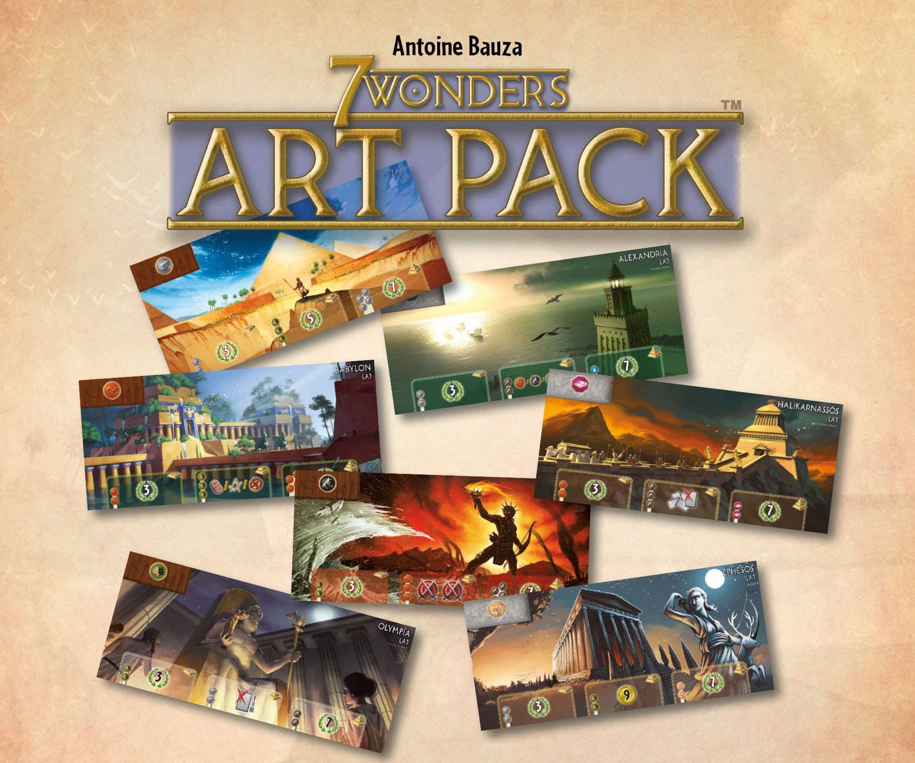 7 Wonders : le succès et le art Pack