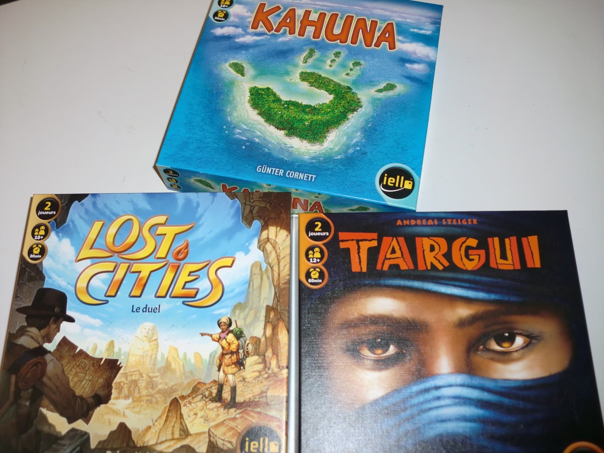 [Réédition] 3 grands classiques à 2 : Targui, Kahuna et Lost Cities le duel