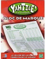Boîte du jeu : Yahtzee! - Bloc de Marque