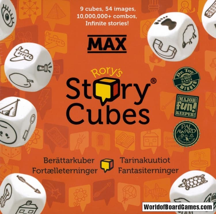 Boîte du jeu : Rory's Story Cubes MAX