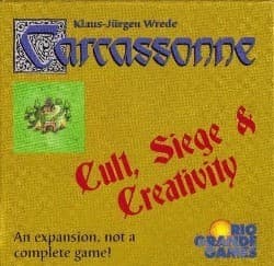 Boîte du jeu : Carcassonne : Cult, Siege & Creativity