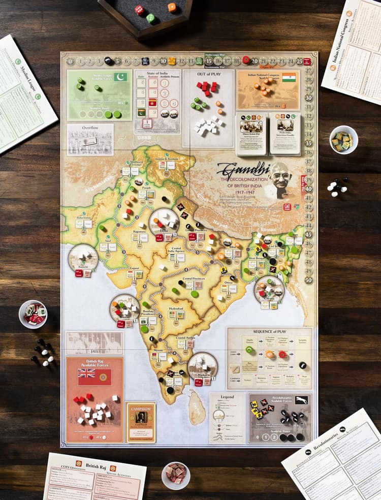 Boîte du jeu : Gandhi: The Decolonization of British India, 1917–1947