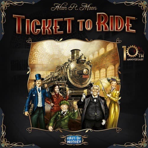 Boîte du jeu : Les Aventuriers du Rail Edition 10ème Anniversaire
