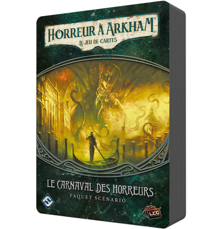 Boîte du jeu : Horreur à Arkham : Le Jeu de Cartes - Le Carnaval des Horreurs