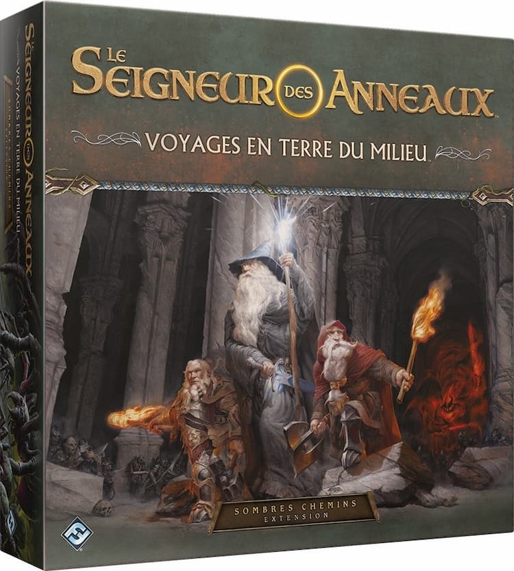 Boîte du jeu : Le Seigneur des Anneaux :  Voyages en Terre du Milieu - Sombres Chemins