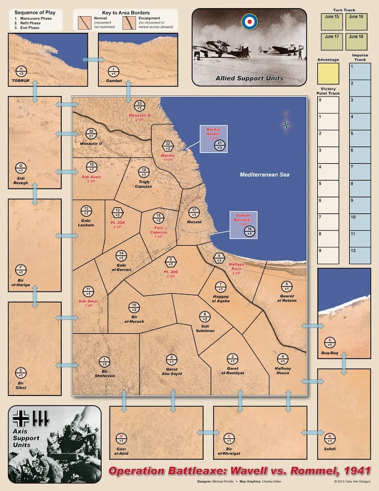 Boîte du jeu : OPERATION BATTLEAXE: Wavell vs. Rommel, 1941