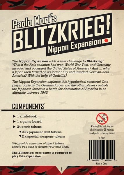 Boîte du jeu : Blitzkrieg!: Nippon Expansion