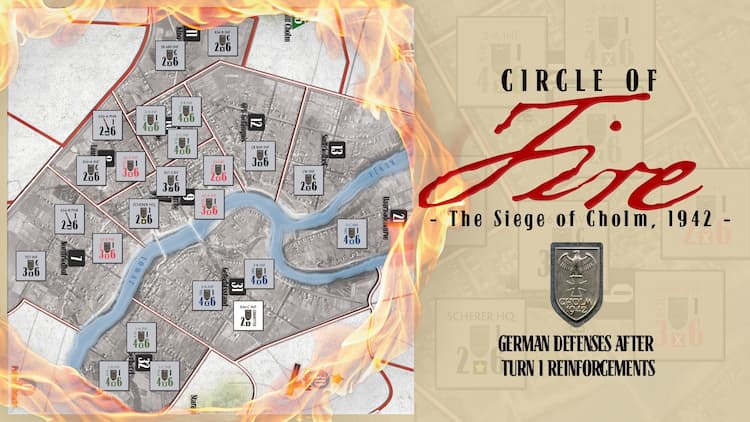 Boîte du jeu : CIRCLE OF FIRE: The siege of Cholm, 1942