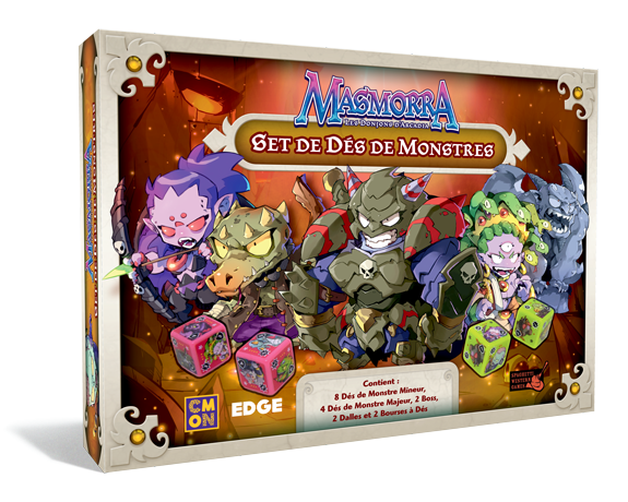 Boîte du jeu : Masmorra : Les Donjons d'Arcadia - Set des dés monstres