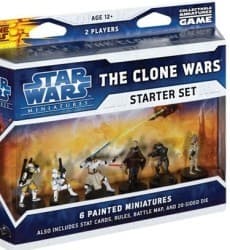 Boîte du jeu : Star Wars Miniatures : The Clone Wars : starter set