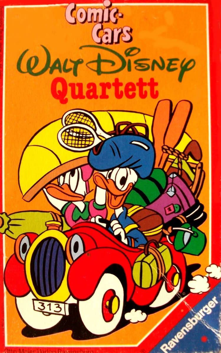 Boîte du jeu : Comic-cars Walt Disney Quartett