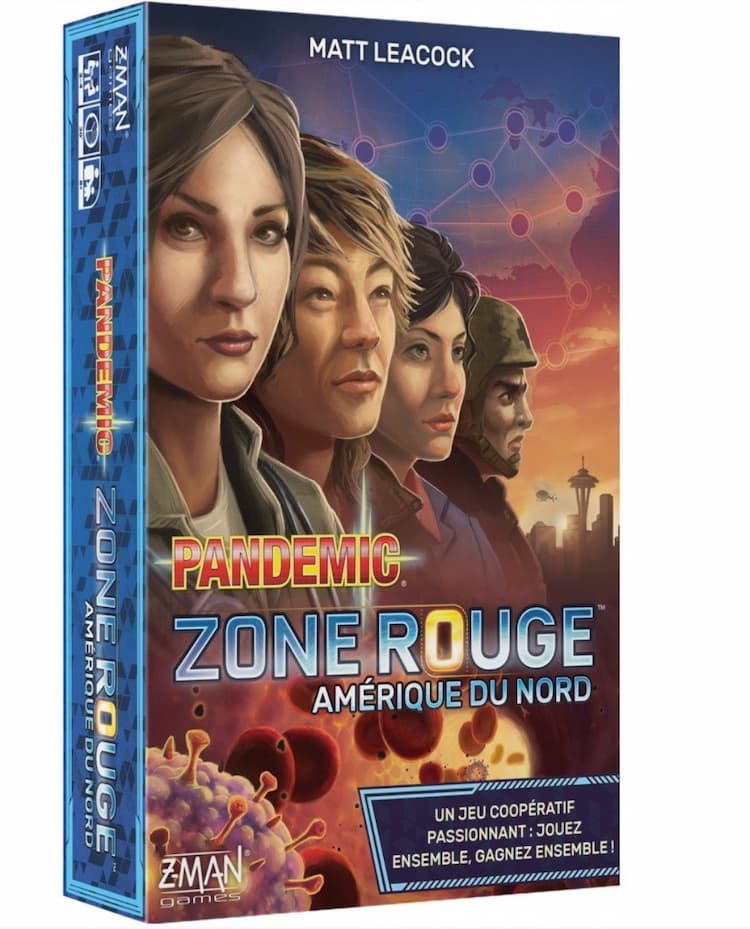Boîte du jeu : Pandemic Zone Rouge : Amérique du Nord