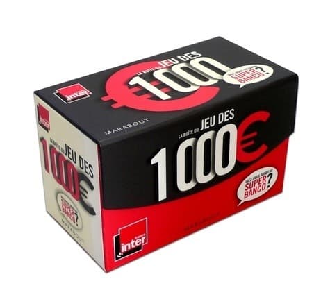 Boîte du jeu : La boite du jeu des 1000 euro