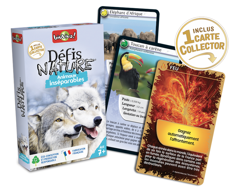 Boîte du jeu : Défis Nature - Animaux inséparables
