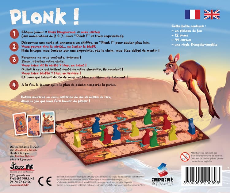 Boîte du jeu : PLONK !