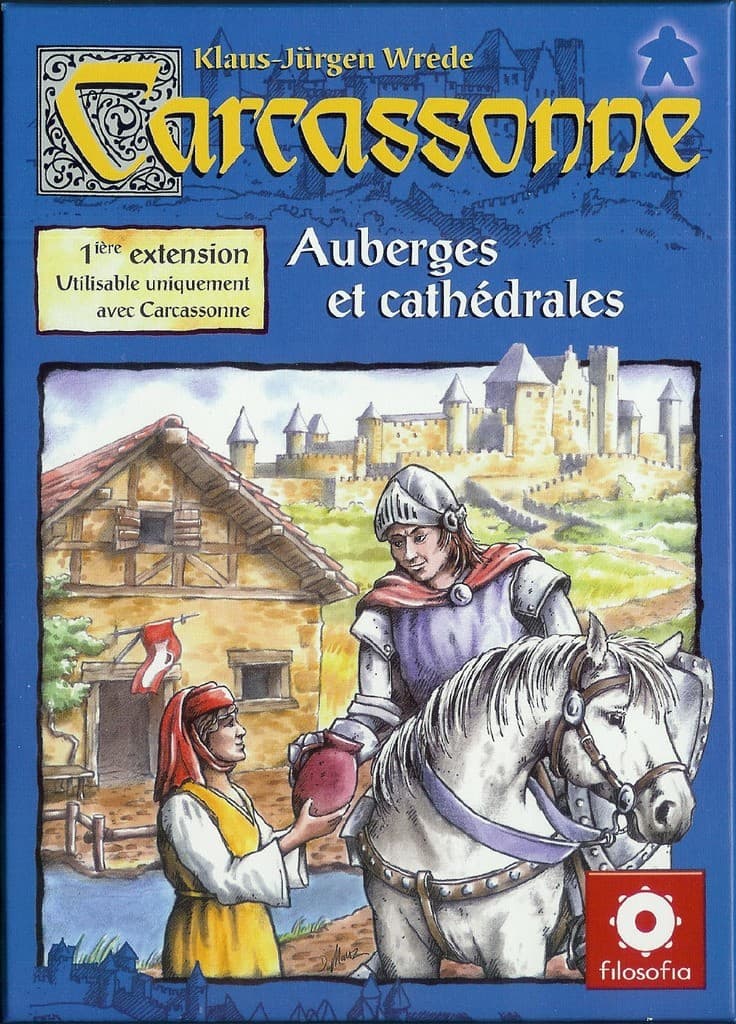 Boîte du jeu : Carcassonne - Extension 1: Auberges et Cathédrales