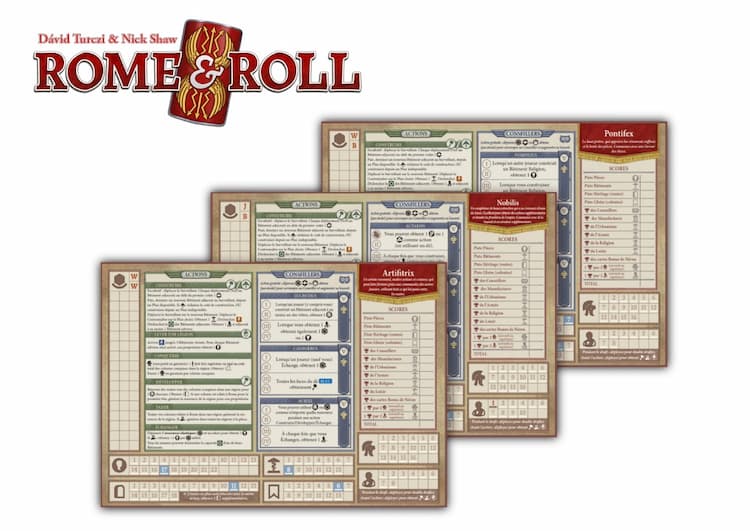 Boîte du jeu : Rome & Roll - Extension "Personnages"