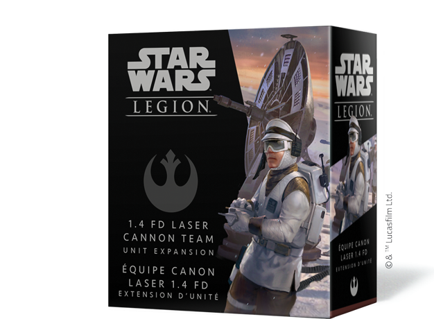 Boîte du jeu : Star Wars Légion : Équipe Canon Laser 1.4 FD