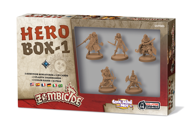 Boîte du jeu : Zombicide black plague - Hero Box #1