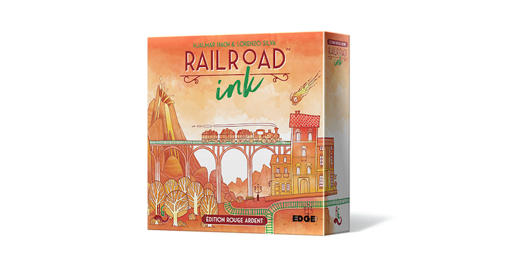 Boîte du jeu : Railroad Ink : Rouge Ardent