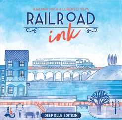 Boîte du jeu : Railroad Ink - Deep Blue Edition