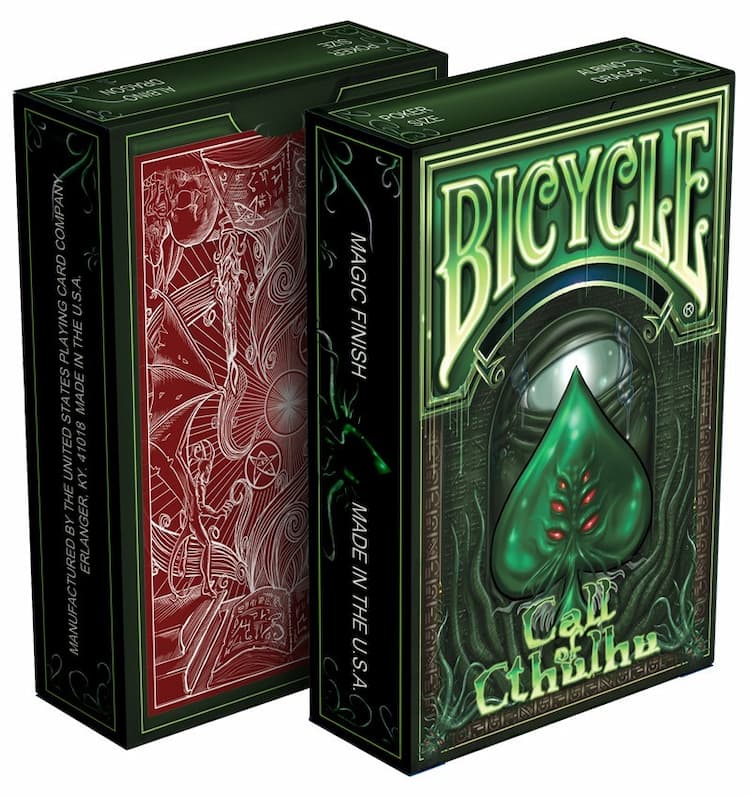 Boîte du jeu : Bicycle Call of Cthulhu﻿ Limited Green Edition Cartes﻿