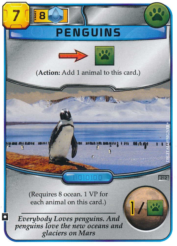 Boîte du jeu : Terraforming Mars - Carte promotionnelle "Pingouins / Penguins"