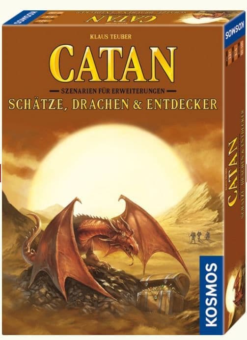 Boîte du jeu : Colons de Catane - Schätze, Drachen & Entdecker