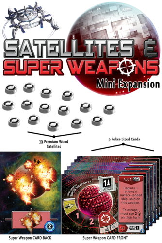 Boîte du jeu : Tiny Epic Galaxies - Satellites & Super Weapons