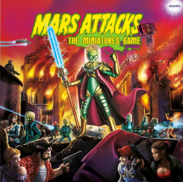 Boîte du jeu : Mars Attacks Miniaturenbrettspiel DELUXE