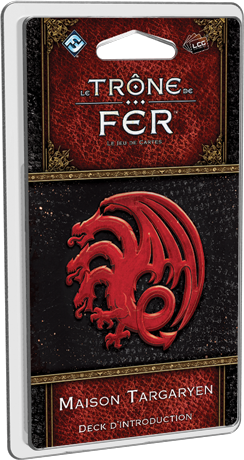 Boîte du jeu : Maison Targaryen : Deck d’introduction Trône de Fer LCG 2nd Édition