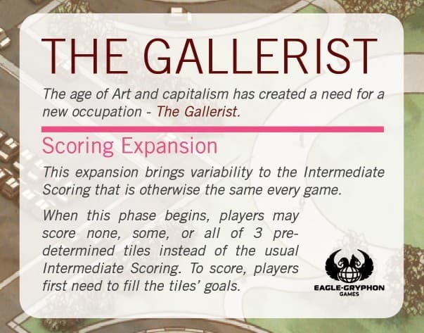 Boîte du jeu : Gallerist (The) - Extension "Scoring"