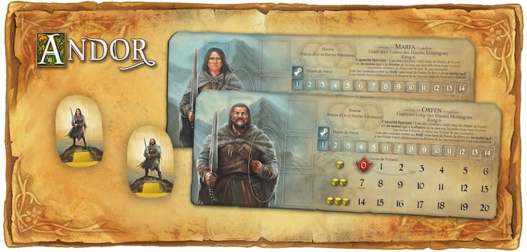 Boîte du jeu : Andor - Extension "Guerriers-Loups / Wolf Warrior / Orfen & Marfa"