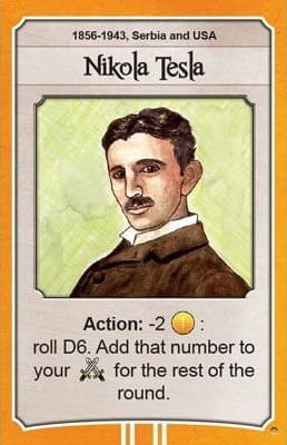 Boîte du jeu : Nations - Carte promotionnelle 'Nikola Tesla'