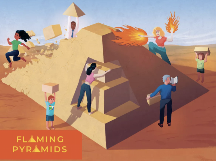 Boîte du jeu : Flaming Pyramids