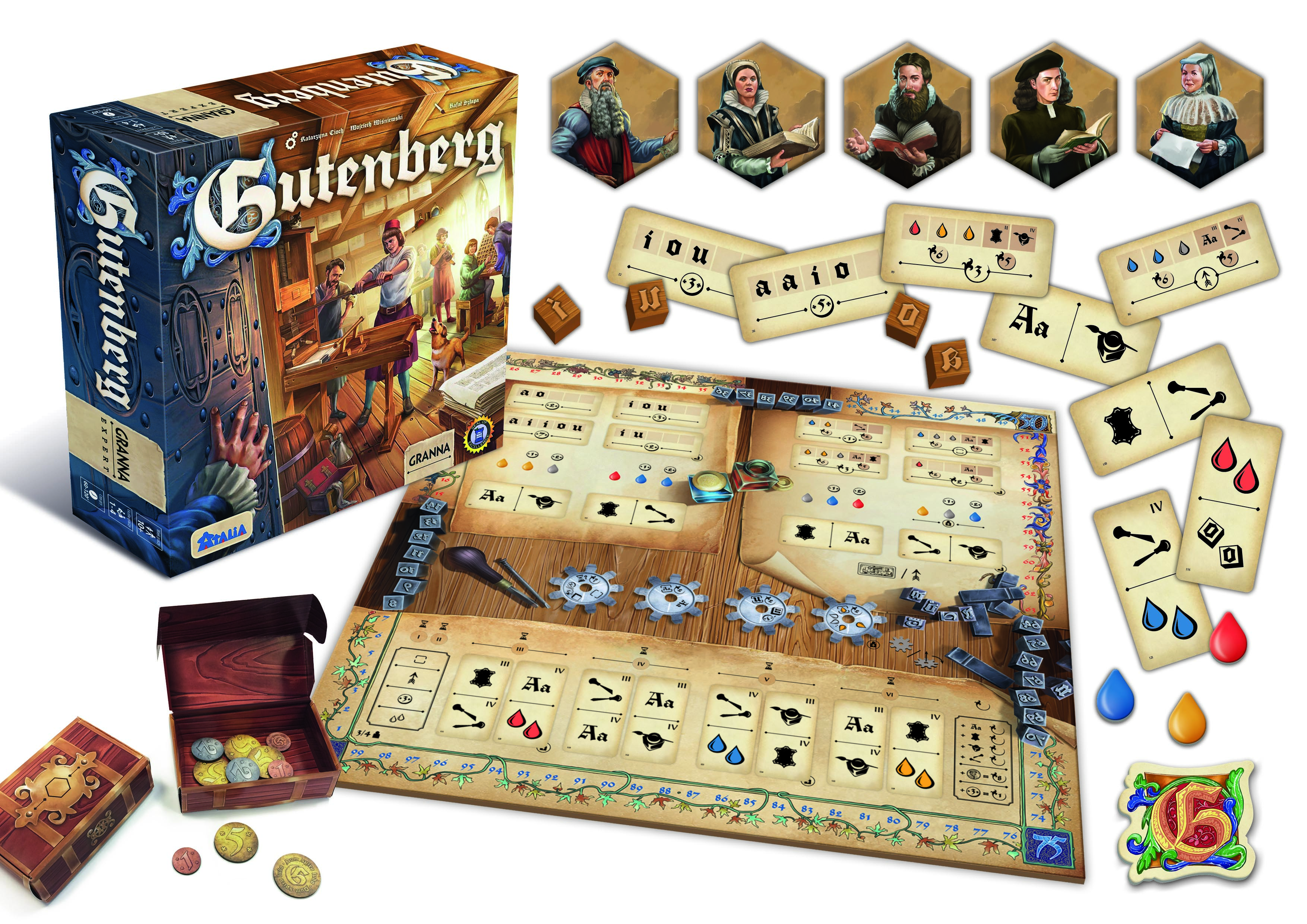 Boîte du jeu : Gutenberg