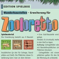 Boîte du jeu : Zooloretto : chantiers de construction