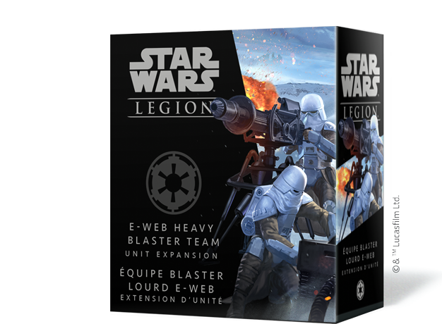 Boîte du jeu : Star Wars Légion : Équipe Blaster Lourd E-Web