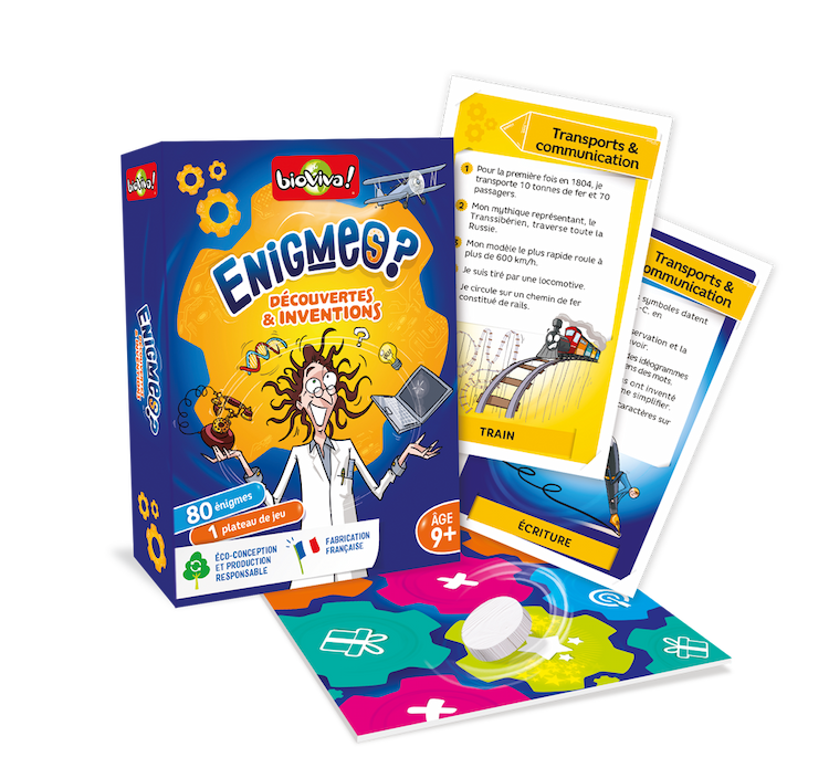Boîte du jeu : Enigmes - Découvertes & Inventions