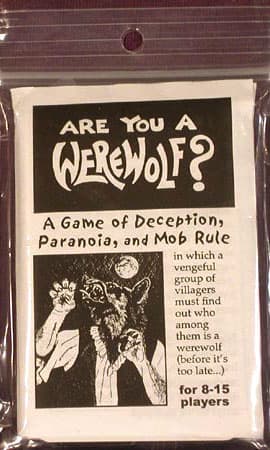 Boîte du jeu : Are you a Werewolf ?