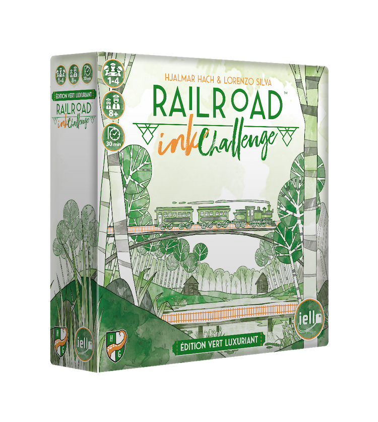 Boîte du jeu : Railroad Ink Challenge -  Édition Vert Luxuriant