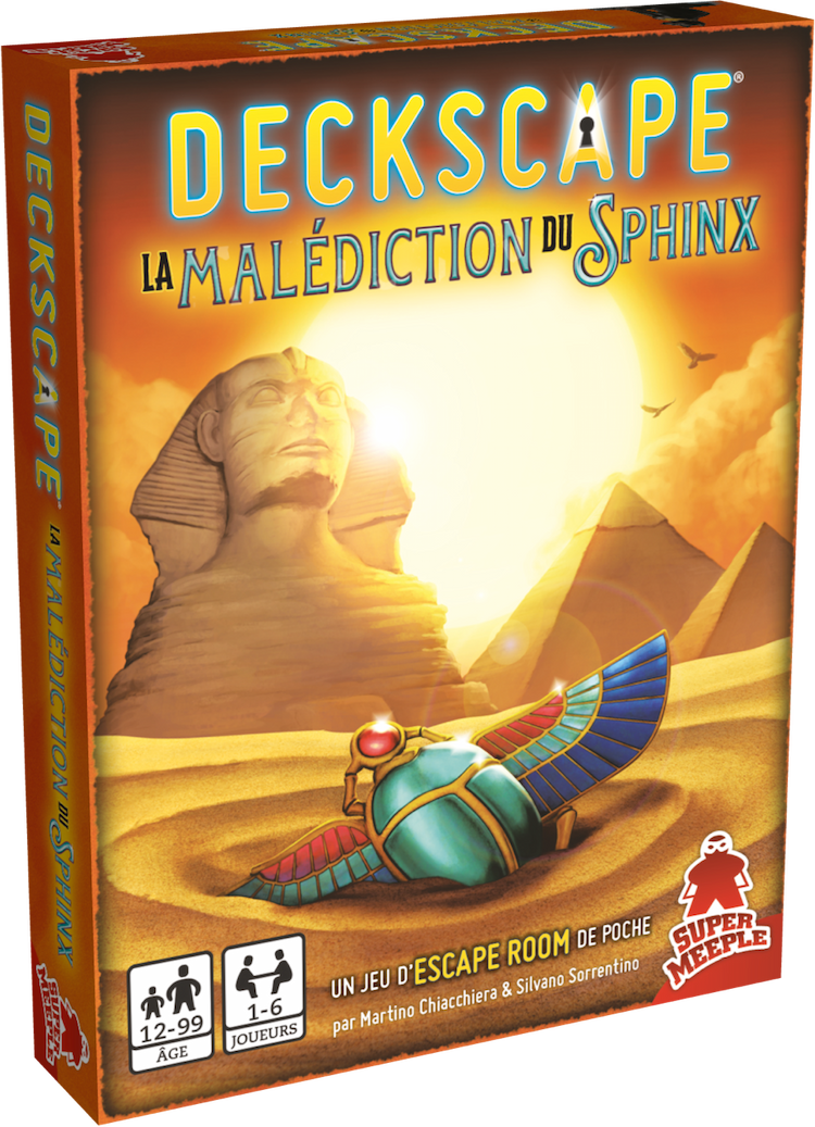 Boîte du jeu : DECKSCAPE - La Malédiction du Sphynx