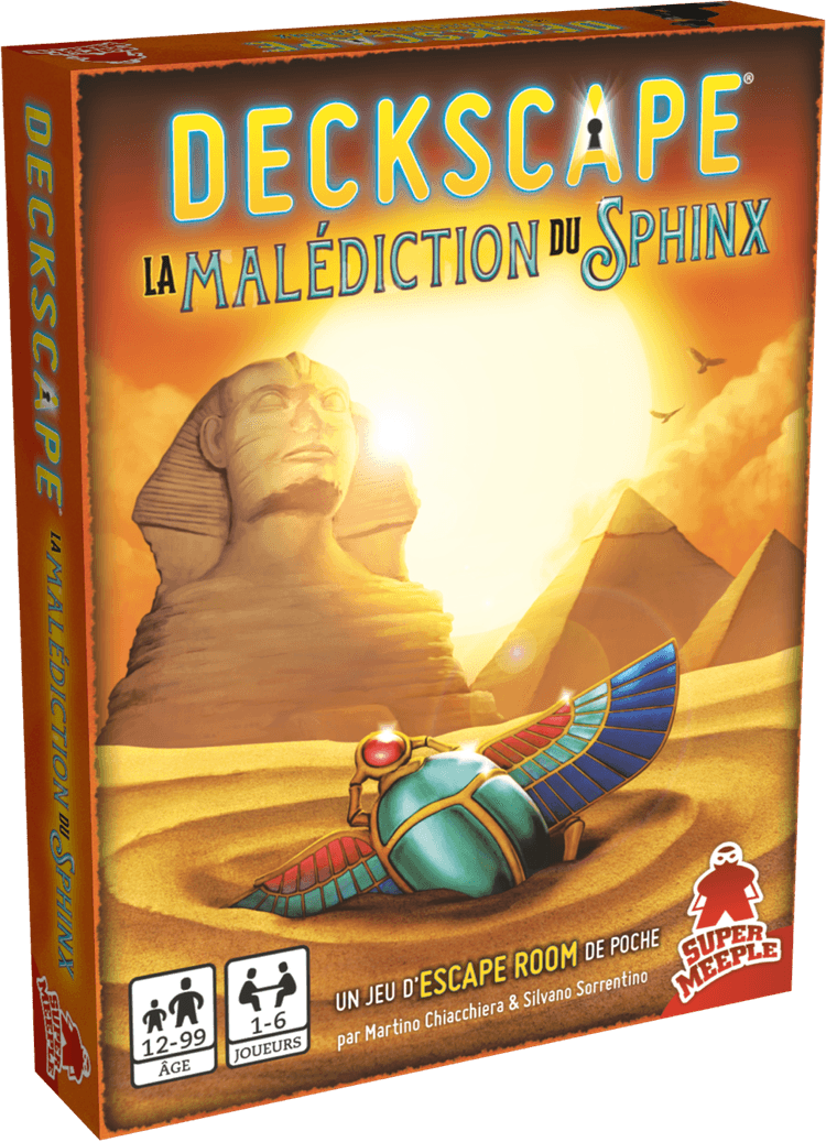 Boîte du jeu : DECKSCAPE - La Malédiction du Sphynx